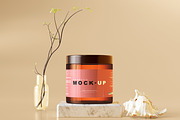 250+ Cosmetic Branding Mockup Bundle, a Cups & Container Mockup by pmvch (Thumbnail 36 of 273)