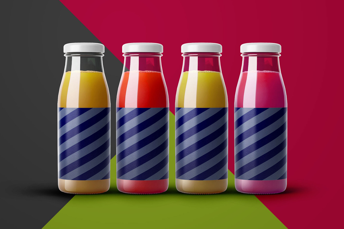 Juice Bottle Mockup Set, a Cups & Container Mockup by Deeplab (Photo 4 of 14)