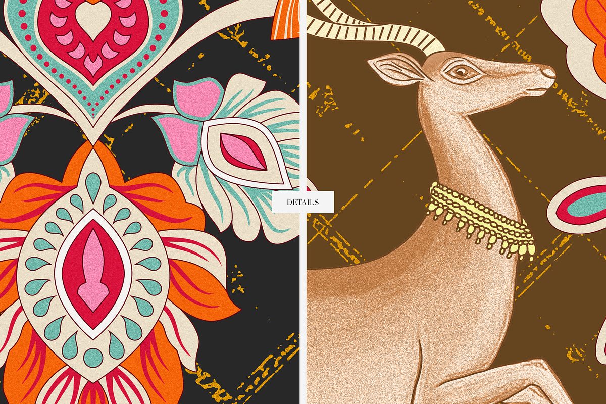 Manzar Mahal Traditional Prints, a Pattern Graphic by LEAFure (Photo 9 of 12)