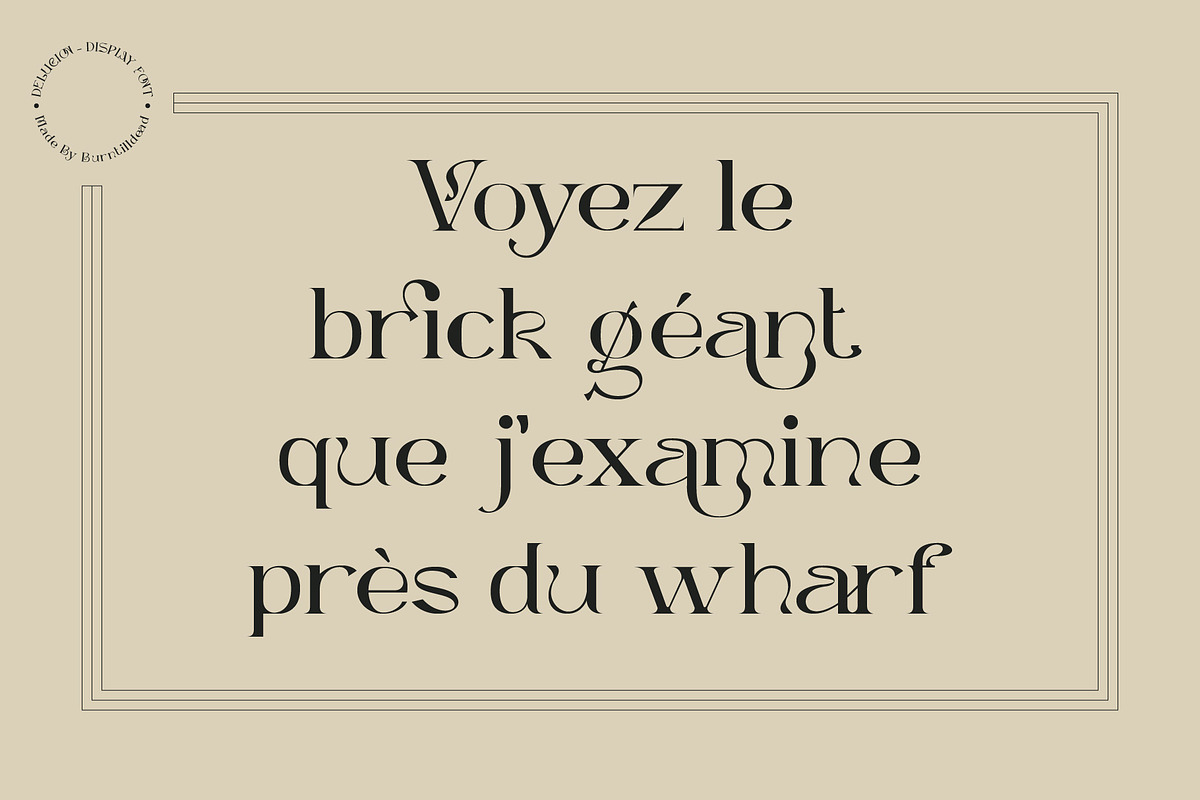 Dellucion, a Serif Font by Burntilldead (Photo 7 of 13)
