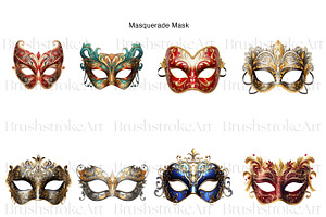 Mask Clipart, Carnival Mask,