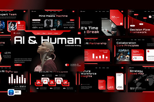AI & Human Collaboration Strategy, a Presentation Template by Loin Studio