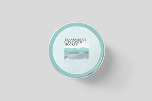 Disposable Round Box Mockups