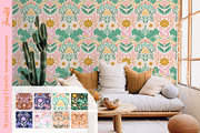 Wandering Bohemian Folk Florals, a Pattern Graphic by Flora Wild Designs (Thumbnail 7 of 10)