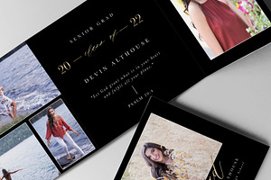 Trifold Graduation Announcement PSD