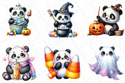 Cute Halloween Panda Clipart, an Illustration by DreamPrint404 (Thumbnail 2 of 5)