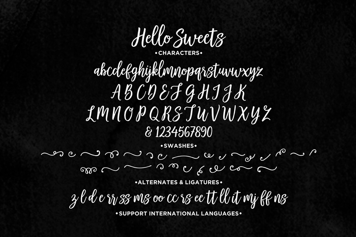 Hello Sweets + Swashes, a Script Font by Seniors (Photo 9 of 9)