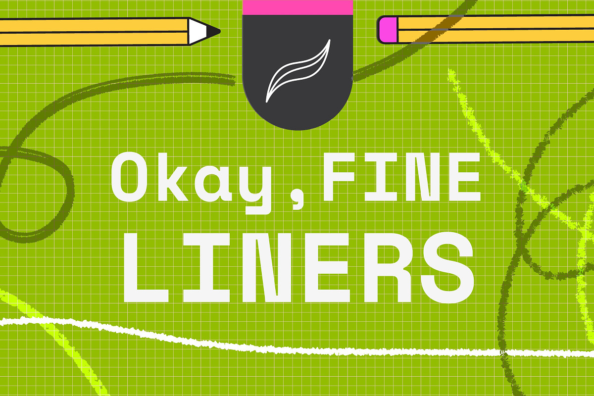 Procreate Fine Liner Brushes 10x, a Brush Add-On by Esther Nariyoshi (Photo 1 of 8)
