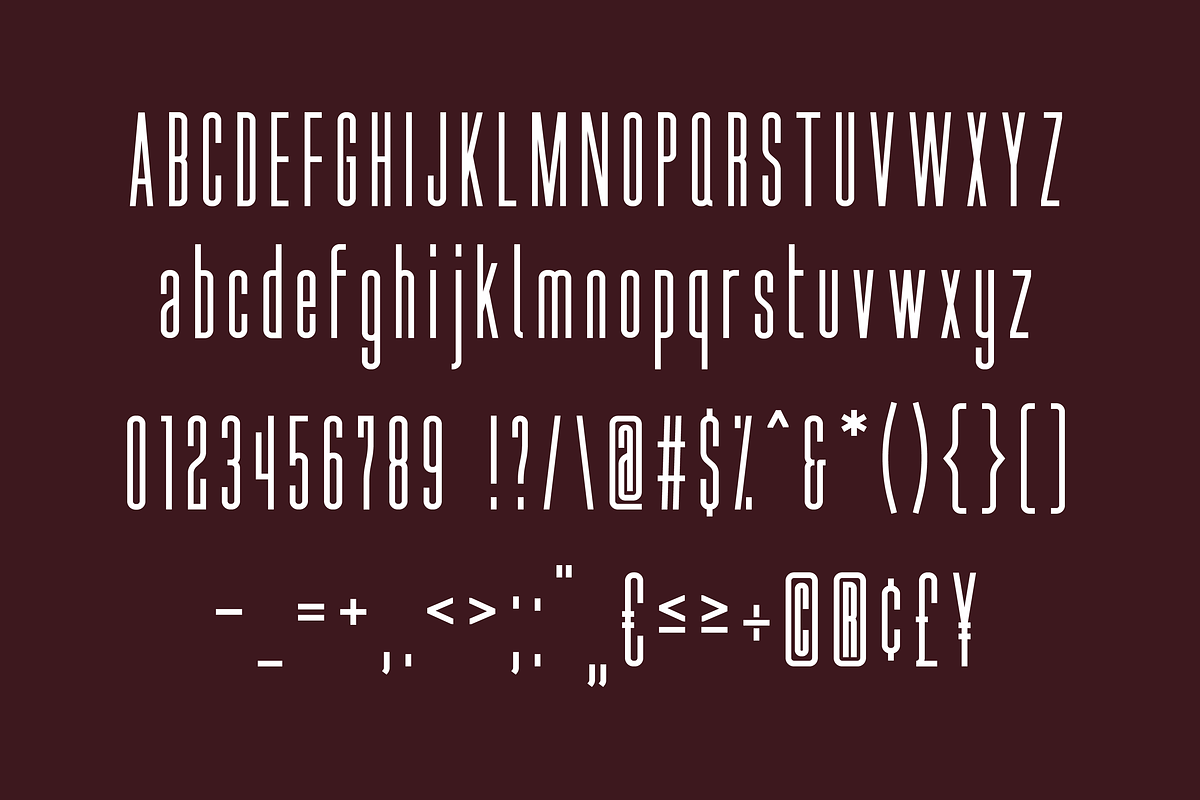 Thread - Ultra Condensed Font preview 2