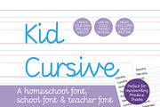 KID CURSIVE | school & teacher font, a Script Font by Little Type Factory (Thumbnail 1 of 13)