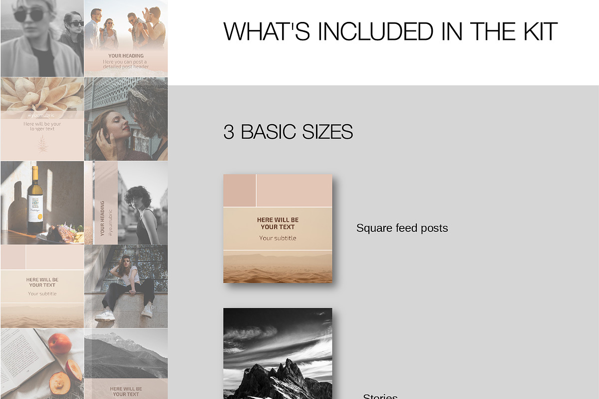 Beige Instagram CANVA TemplateN01, a Social Media Template by Ekaterina ...
