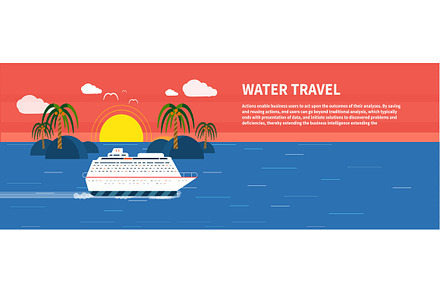 Cruise ship and clear blue water. preview 3