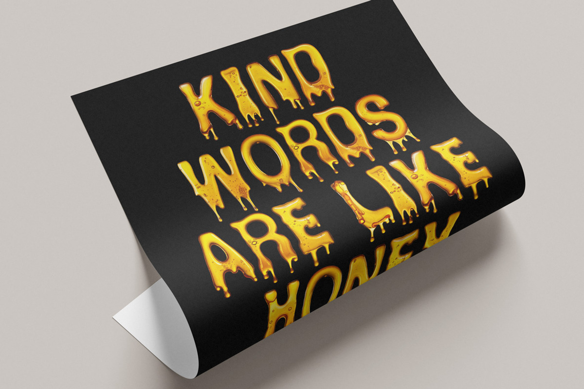 Melted Honey Font, a Font by Handmadefont (Photo 8 of 10)