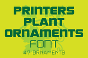Printers Plant Ornaments Font, a Symbol Font by GG Design (Thumbnail 1 of 7)