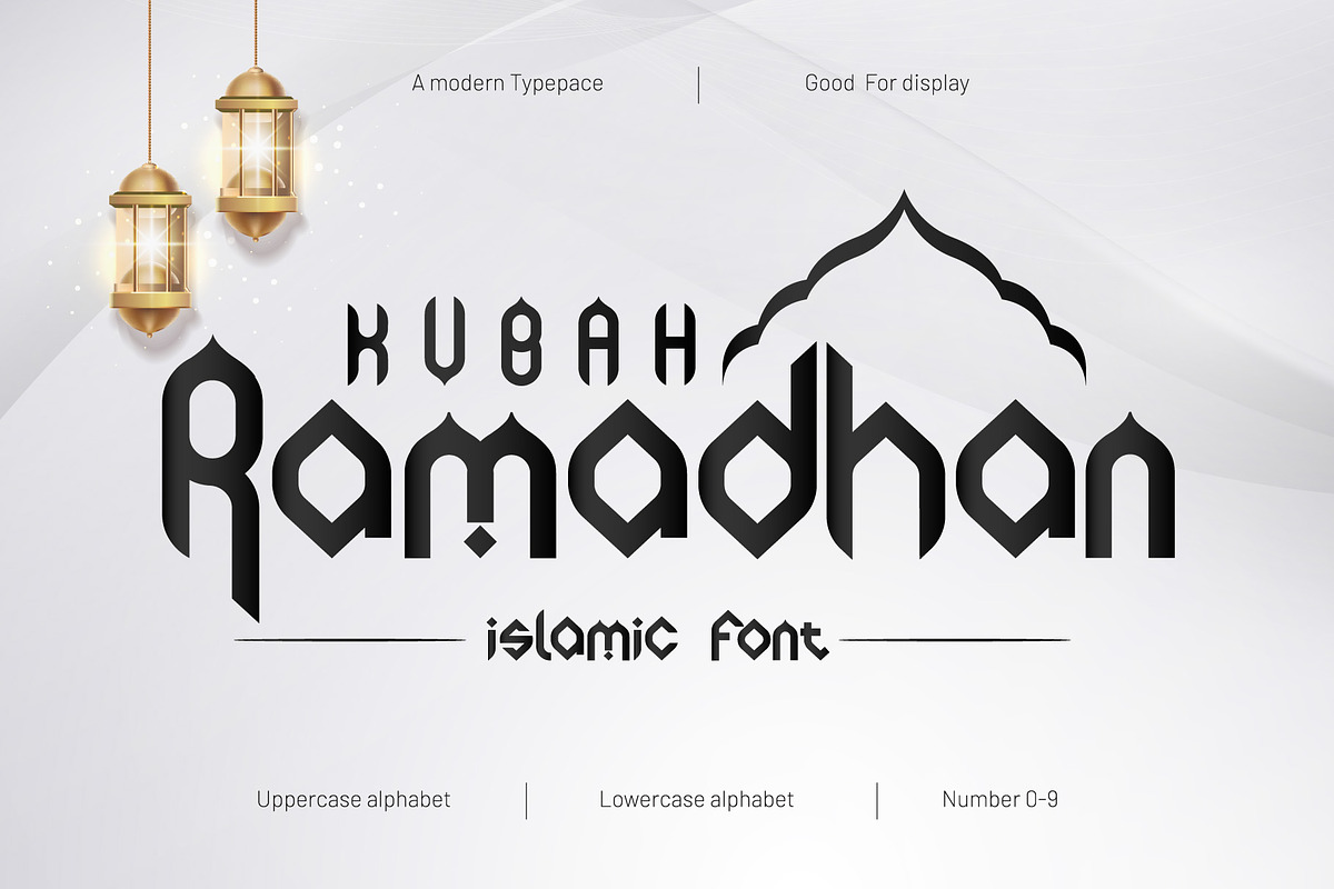 Kubah Ramadhan - Islamic Font, a Symbol Font by indranesia (Photo 1 of 4)