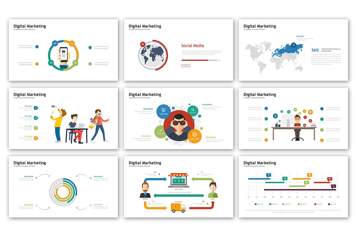 Digital Marketing Presentation, a Presentation Template by Digitcase x ...