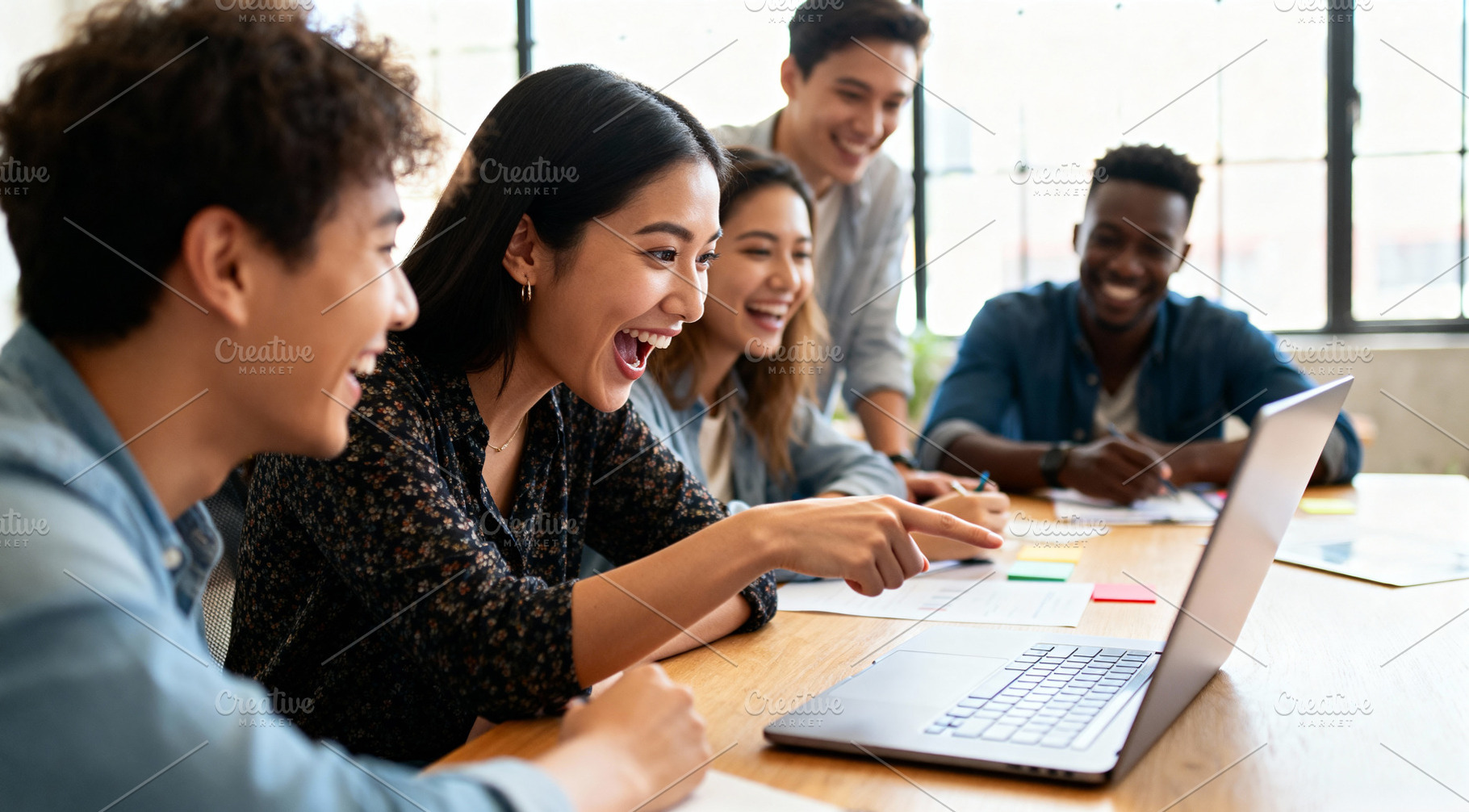 Joyful Diverse Team Collaboration, a Business Photo by Virgo Studio
