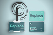 ID Card Holder Landscape Mockup, a Product Mockup by graphicook (Thumbnail 2 of 4)