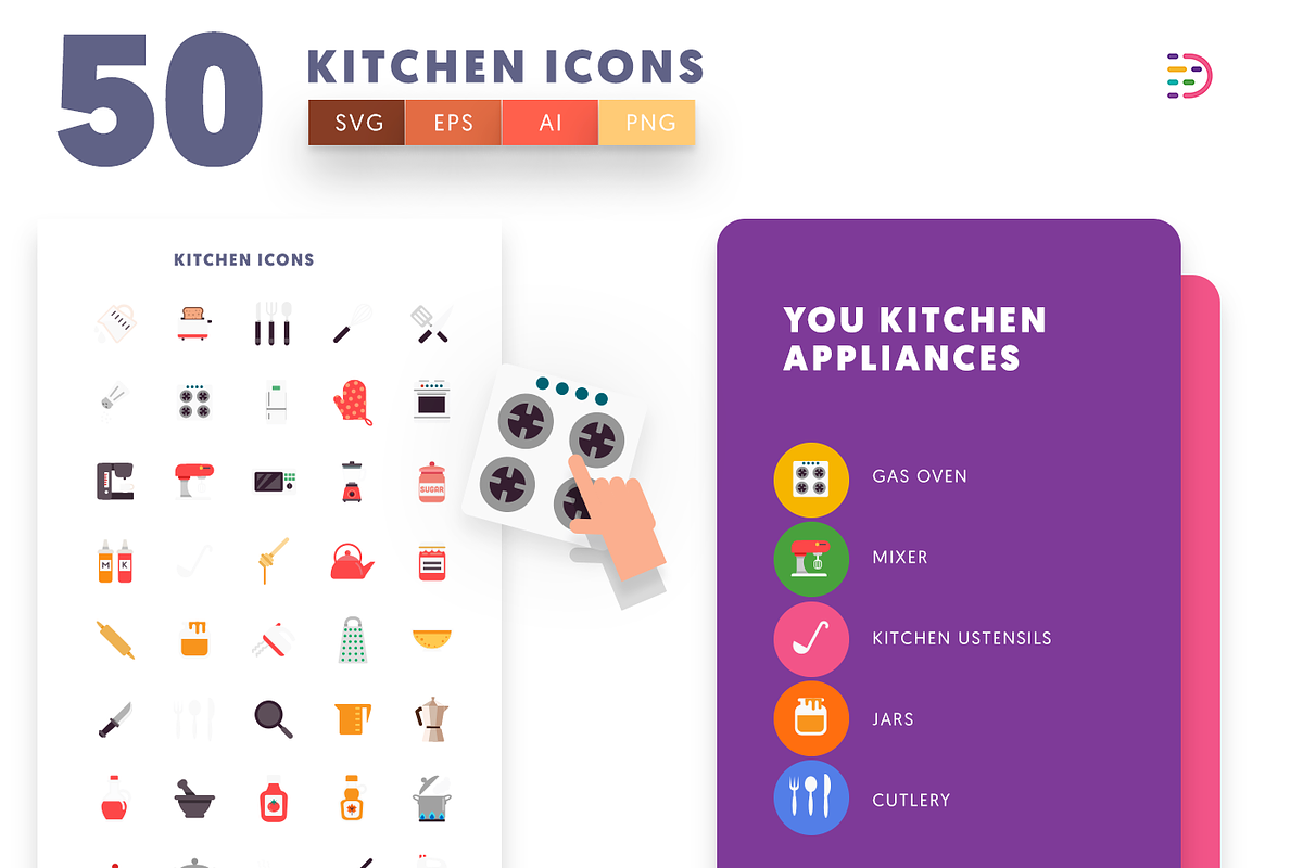 Kitchen Icons | Download SVG, PNG, EPS Icons