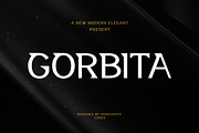 Gorbita – Modern Elegant Serif, a Sans Serif Font by Vadovastd (Thumbnail 1 of 7)