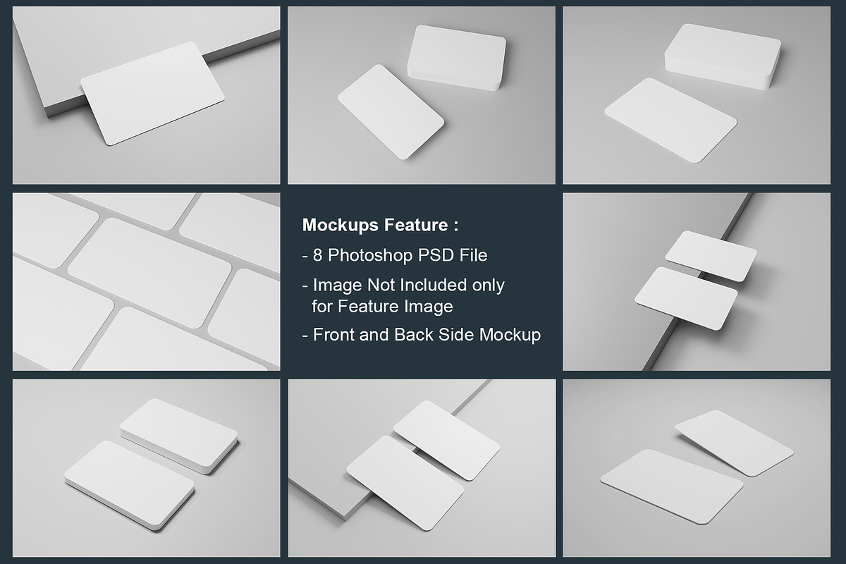 Round Business Card Mockups, an Advertising Mockup by alimran24 (Photo 2 of 12)
