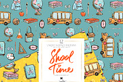 Back to School Seamless Patterns, a Pattern Graphic by KaramfilaS (Thumbnail 2 of 8)