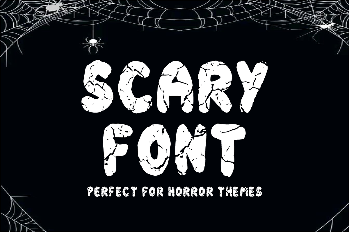 Halloween Crack - Spooky Horror Font, a Sans Serif Font by Sahira Studio (Photo 3 of 4)