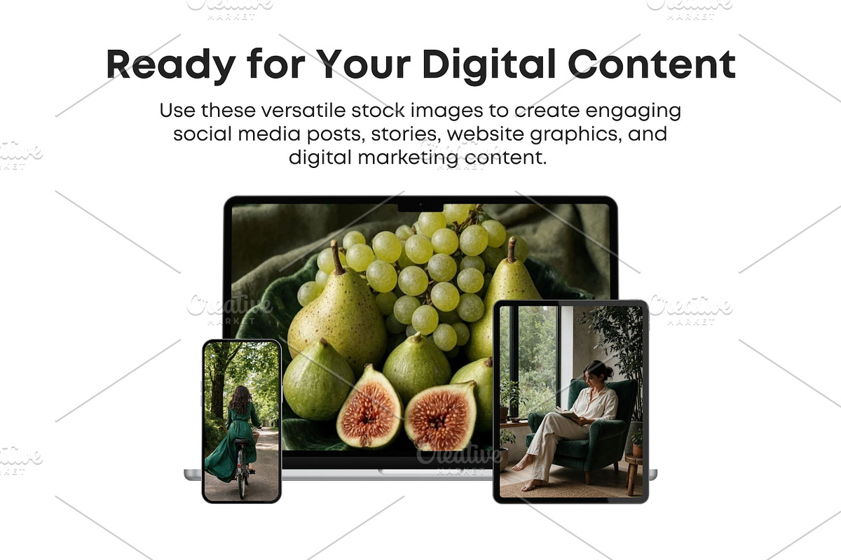60 Green Stock Photos Bundle, a Beauty & Fashion Photo by Selenique Studio (Photo 6 of 12)