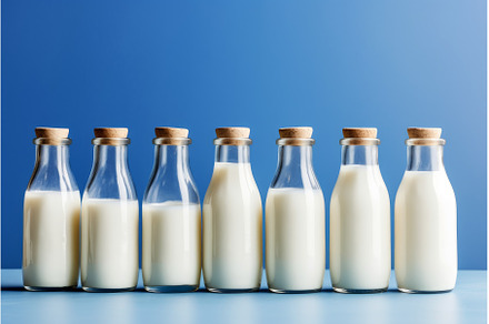 Glass bottle milk container, a Food & Drink Photo by Ylivdesign