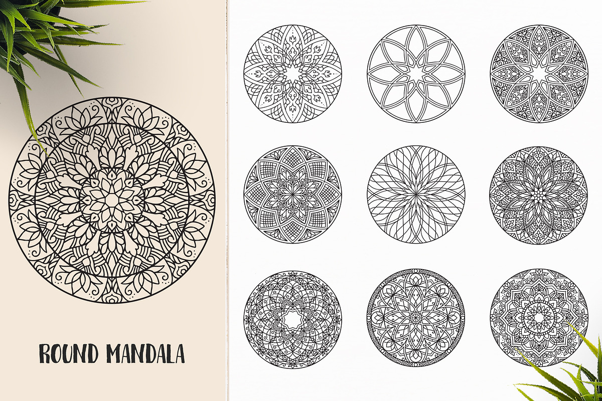 530 Vector Mandala Ornaments, an Animal Illustration by pixaroma (Photo 49 of 55)