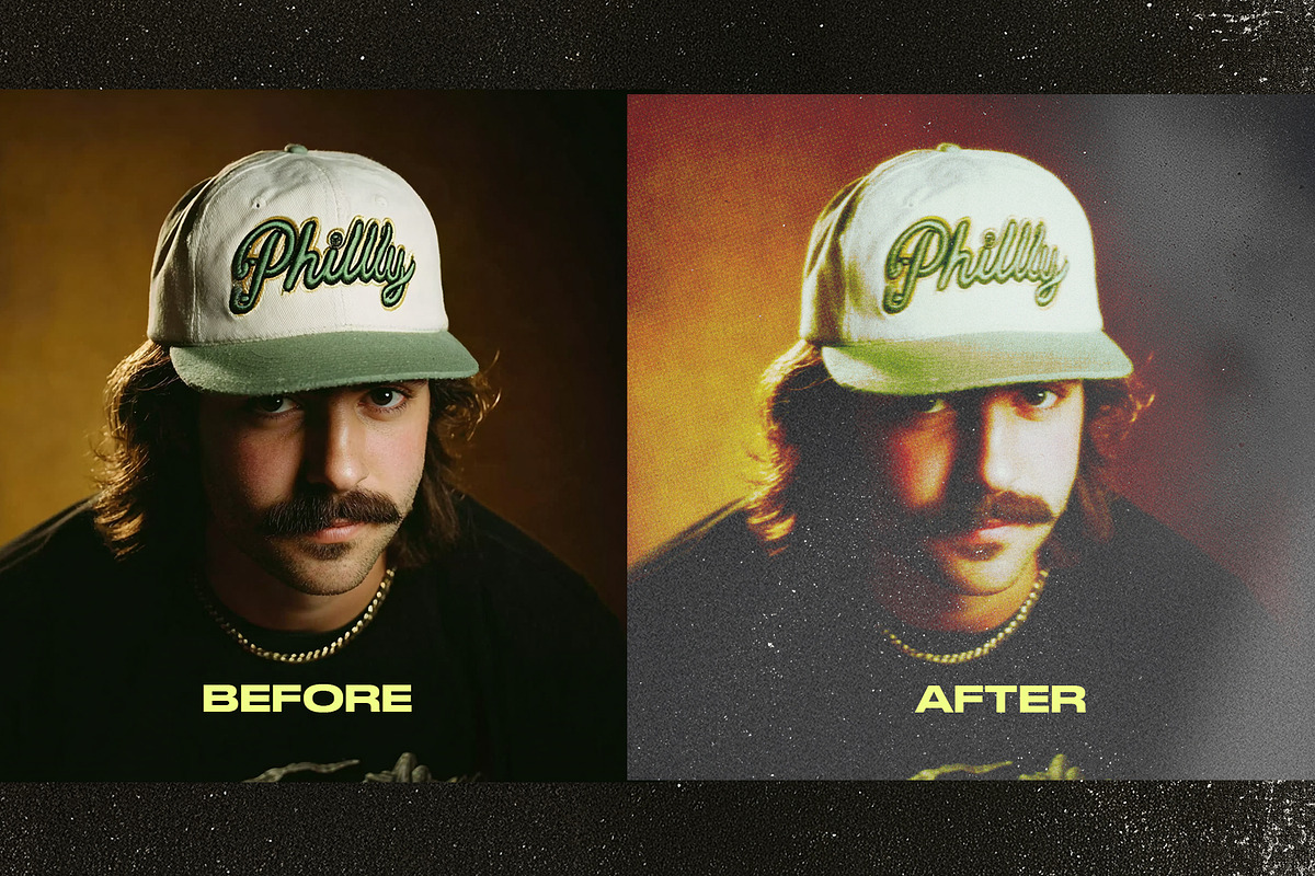70 Film Grain + Glow Effect PSD Pack, a Texture Graphic by Lostkids (Photo 4 of 15)