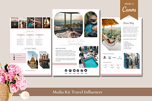 Travel Media Kit Canva Template