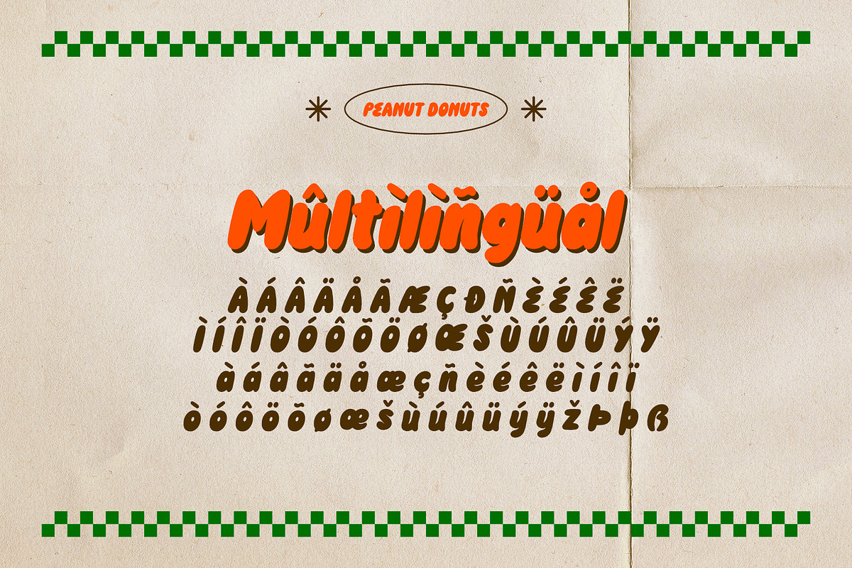 Peanut Donuts - Retro Bubble Type, a Symbol Font by ikiiko (Photo 7 of 7)