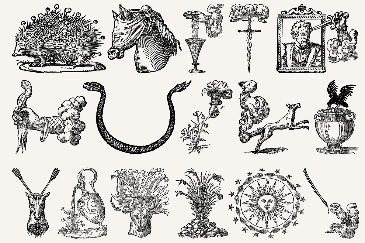 Procreate Occult Emblems Stamps, a Brush Add-On by Century Library (Photo 9 of 10)