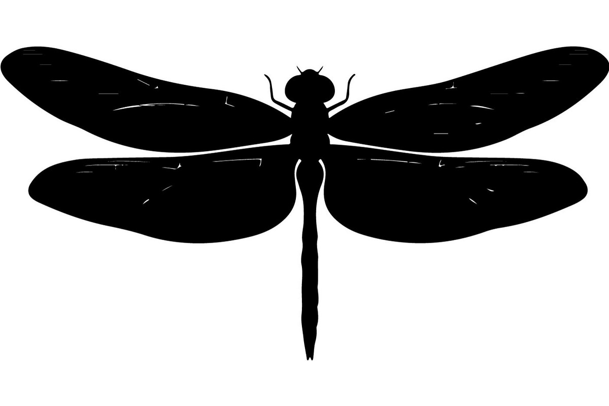 Dragonfly Silhouette, an Object Graphic by Designer_Momina (Photo 7 of 20)