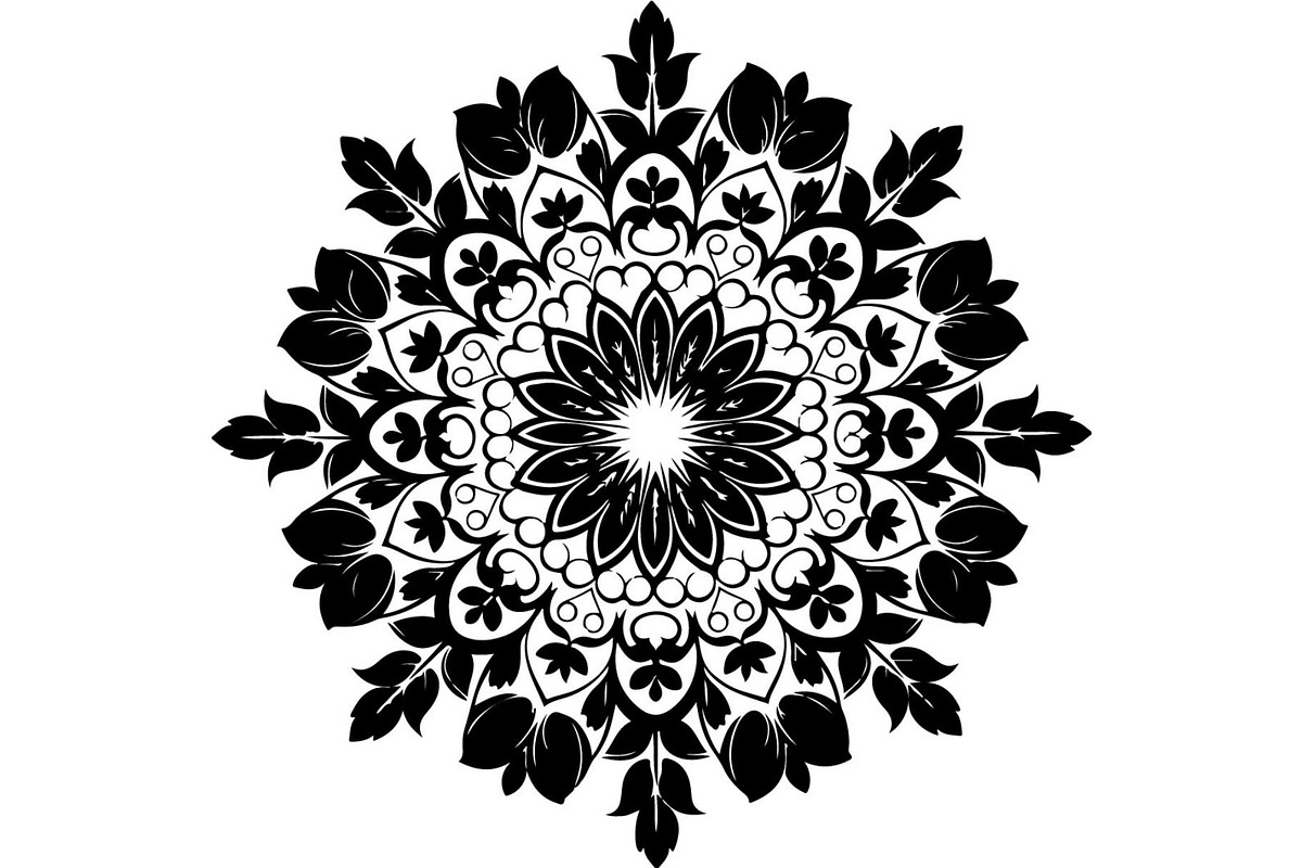 Round Floral Mandala Bundle, a Decorative Illustration by Designer_Momina (Photo 15 of 19)