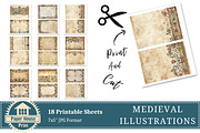 Medieval Grunge Illustrations Paper, an Illustration by NiiiNArt (Thumbnail 5 of 8)
