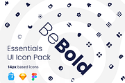 BeBold Essentials UI Icon Pack, an Icon by 80.design (Thumbnail 1 of 6)