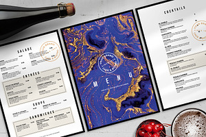 Modern Menu Template, a Flyer Template by BrandPacks