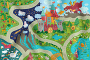 Fairy Tale Play Mat and patterns, an Animal Illustration by KVIO (Thumbnail 2 of 11)