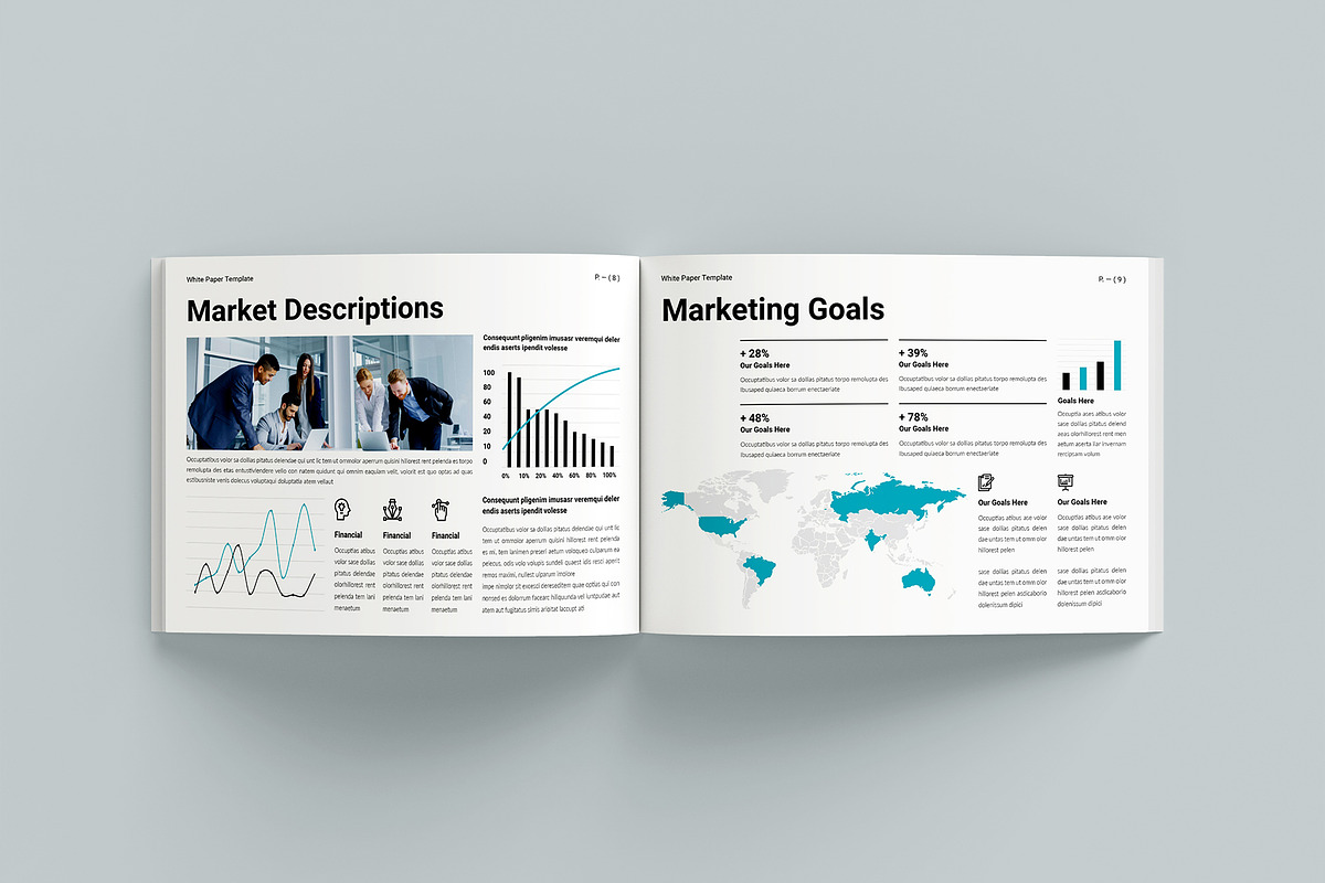 White Paper Template Landscape, a Brochure Template by Design-Art (Photo 5 of 9)