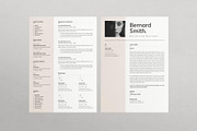 Resume/CV Template With Cover Letter, a Resume Template by E-Type (Thumbnail 4 of 5)