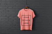 T-Shirt Mockup - Peach Edition, a Shirt Mockup by ForhadGFX (Thumbnail 6 of 12)