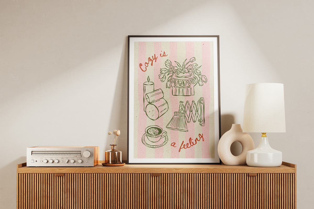 Whimsical Home Illustrations, an Object Graphic by DesignThatMatters (Photo 4 of 11)