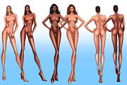 Fashion Model, Runway Pose Model, a Person Illustration by Elenbushe (Thumbnail 6 of 7)