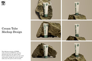 Cream Tube Mockup, a Packaging Mockup by Riel Concept