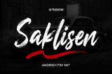 Saklisen – Handbrush Style Font