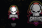 Skull Head Esport Logo Template, a Branding & Logo Template by Artlogs x Modaldesain (Thumbnail 1 of 2)
