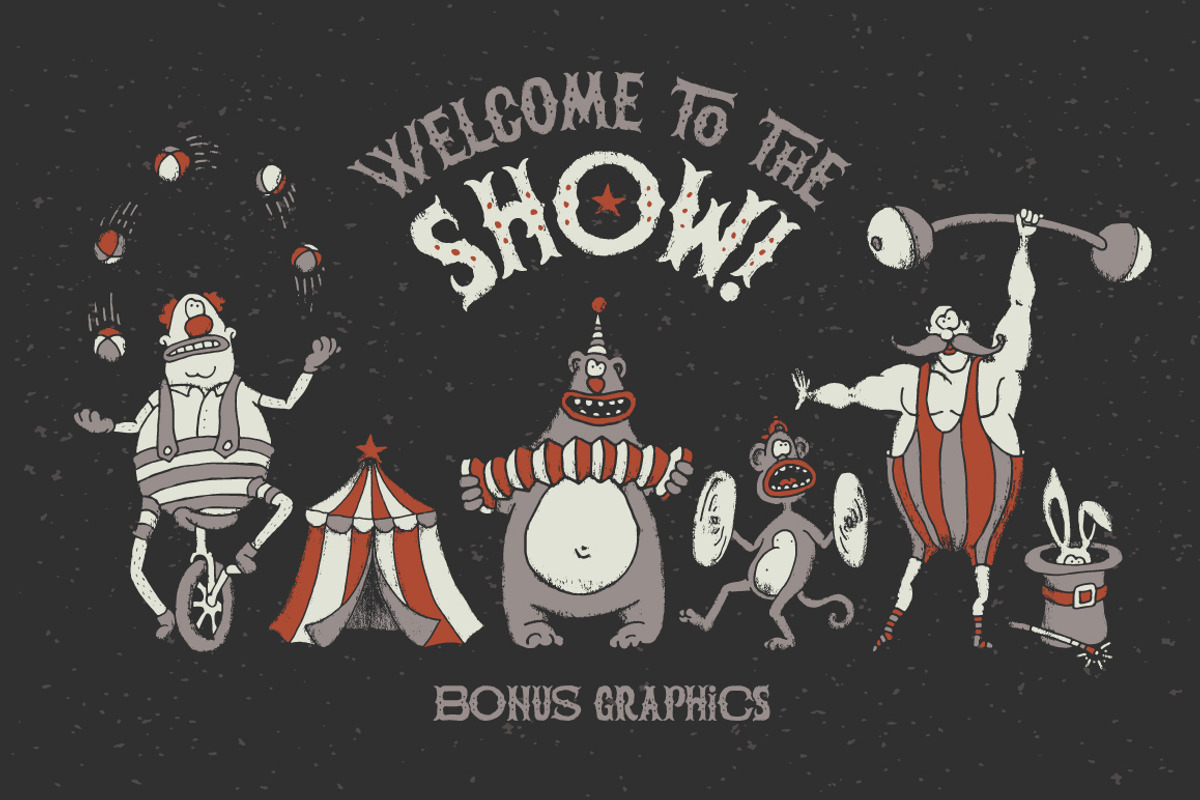 The Freaky Circus font preview 3