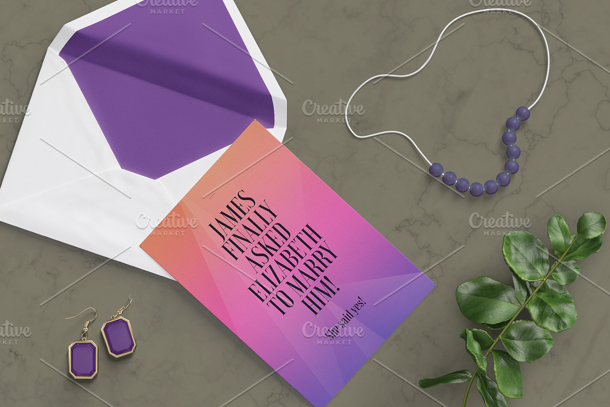 Gradient Wedding Suite, an Invitation Template by Cyrah's Collection (Photo 4 of 4)